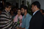 Amitabh Bachchan, Shraddha Kapoor, Shahid Kapur, Siddharth Roy Kapur at Haider screening in Sunny Super Sound on 30th Sept 2014